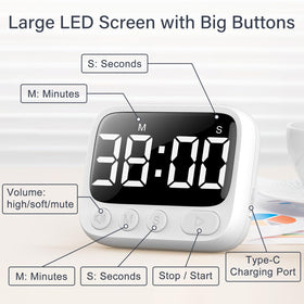 HAUKINIX kitchen use timer keeps meals on schedule