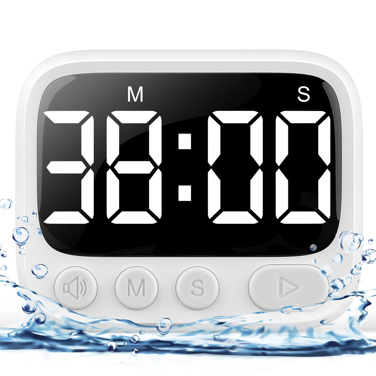 HAUKINIX shower timer mounted on wall for precise bathroom timing