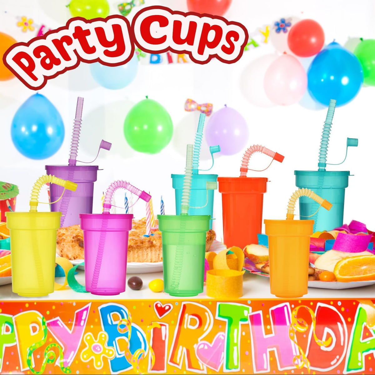 Haundry neon cups durable, non-toxic plastic keeps little sips safe.