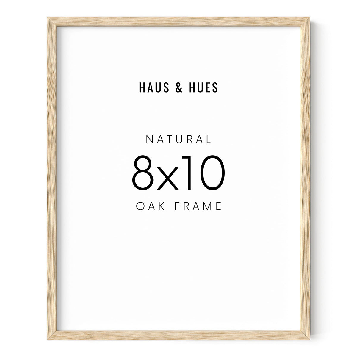 HAUS AND HUES beige oak frame 8x10 ready to display photos and art