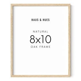 HAUS AND HUES beige oak frame 8x10 ready to display photos and art