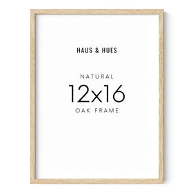 HAUS AND HUES beige oak 12x16 frame showcases photos with a neutral backdrop for easy gallery styling
