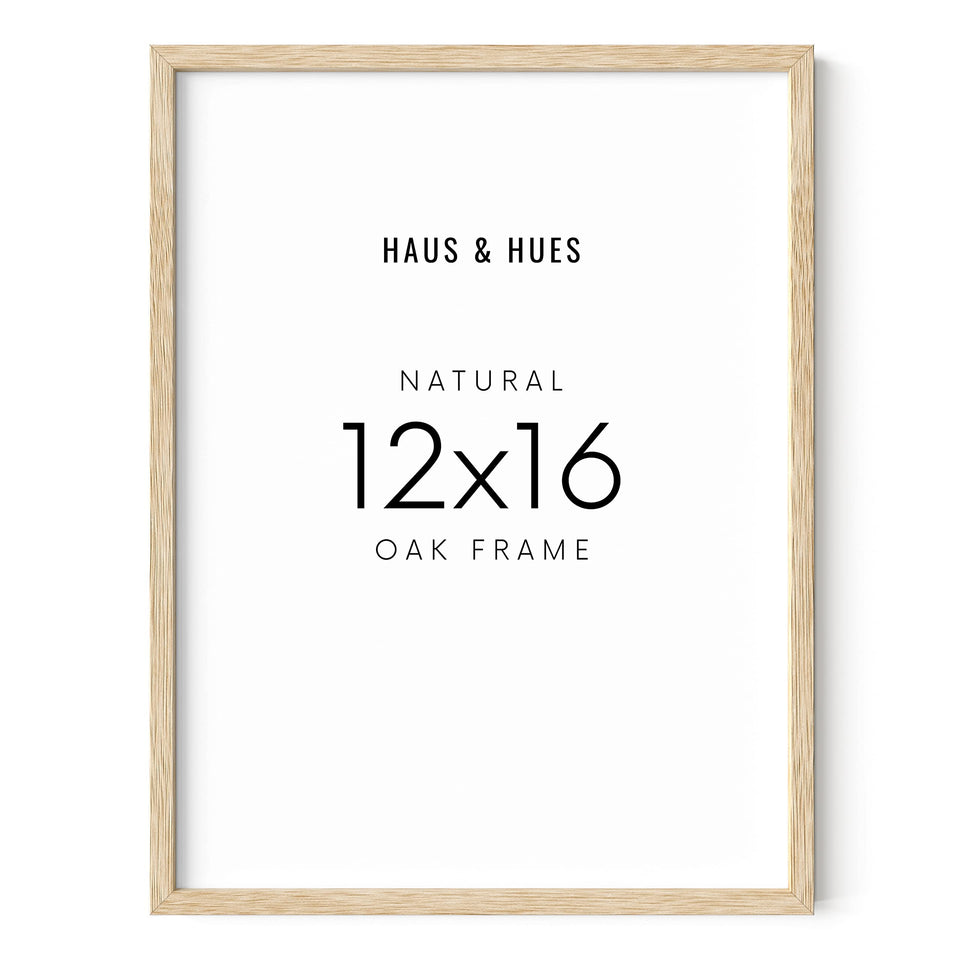 HAUS AND HUES beige oak 12x16 frame showcases photos with a neutral backdrop for easy gallery styling