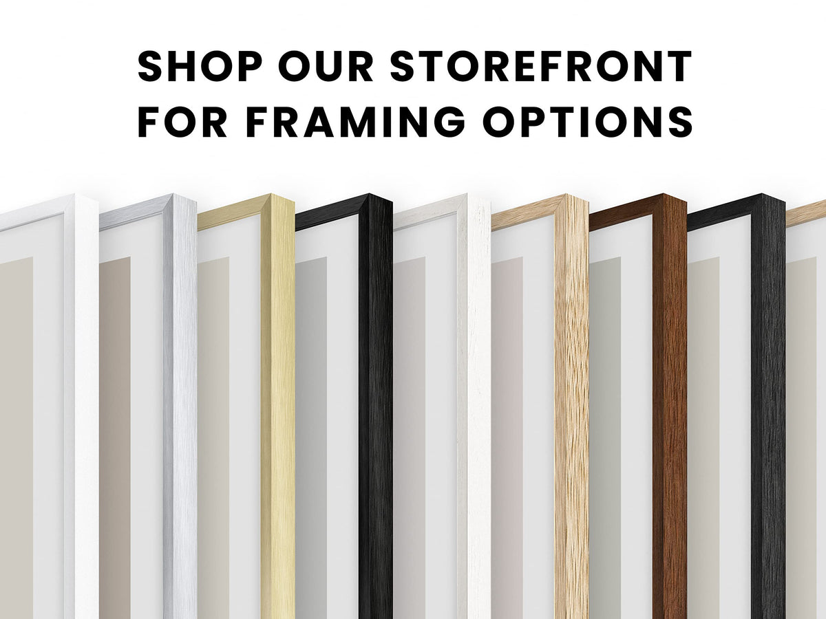 HAUS AND HUES frame ready for vertical or horizontal hanging in any room