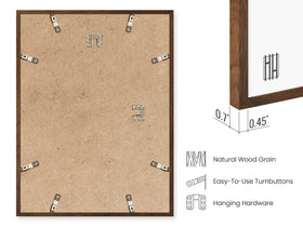 Haus and Hues Walnut 12x16 frame with art demonstrates versatile vertical or horizontal display