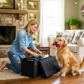 HAUSFRAU removable storage bin shown for quick access and organization