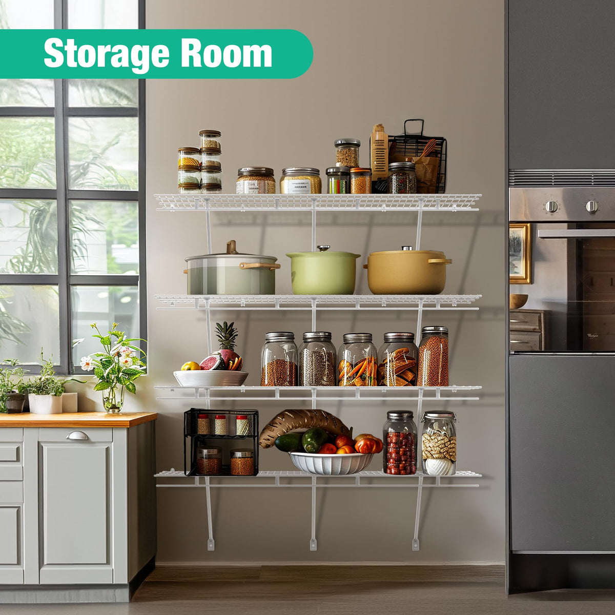 HAUSHOF 2-pack provides space-saving storage solution.