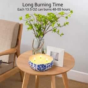Hausware Citronella Candles indoor living room glow.