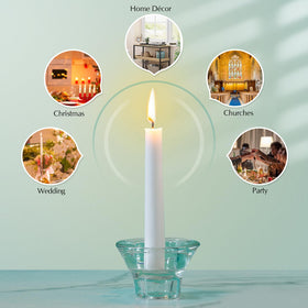 Hausware cotton-wick candles delivering steady flame with minimal soot