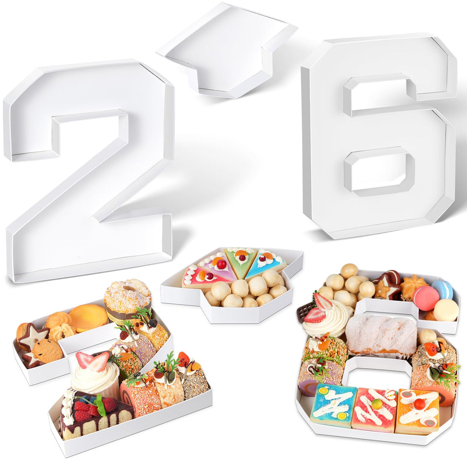 Hauwellter Graduation Number 2 Box—eye-catching centerpiece for 2026 celebrations.