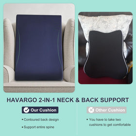 HAVARGO high-back recliner back support contours for long seating comfort