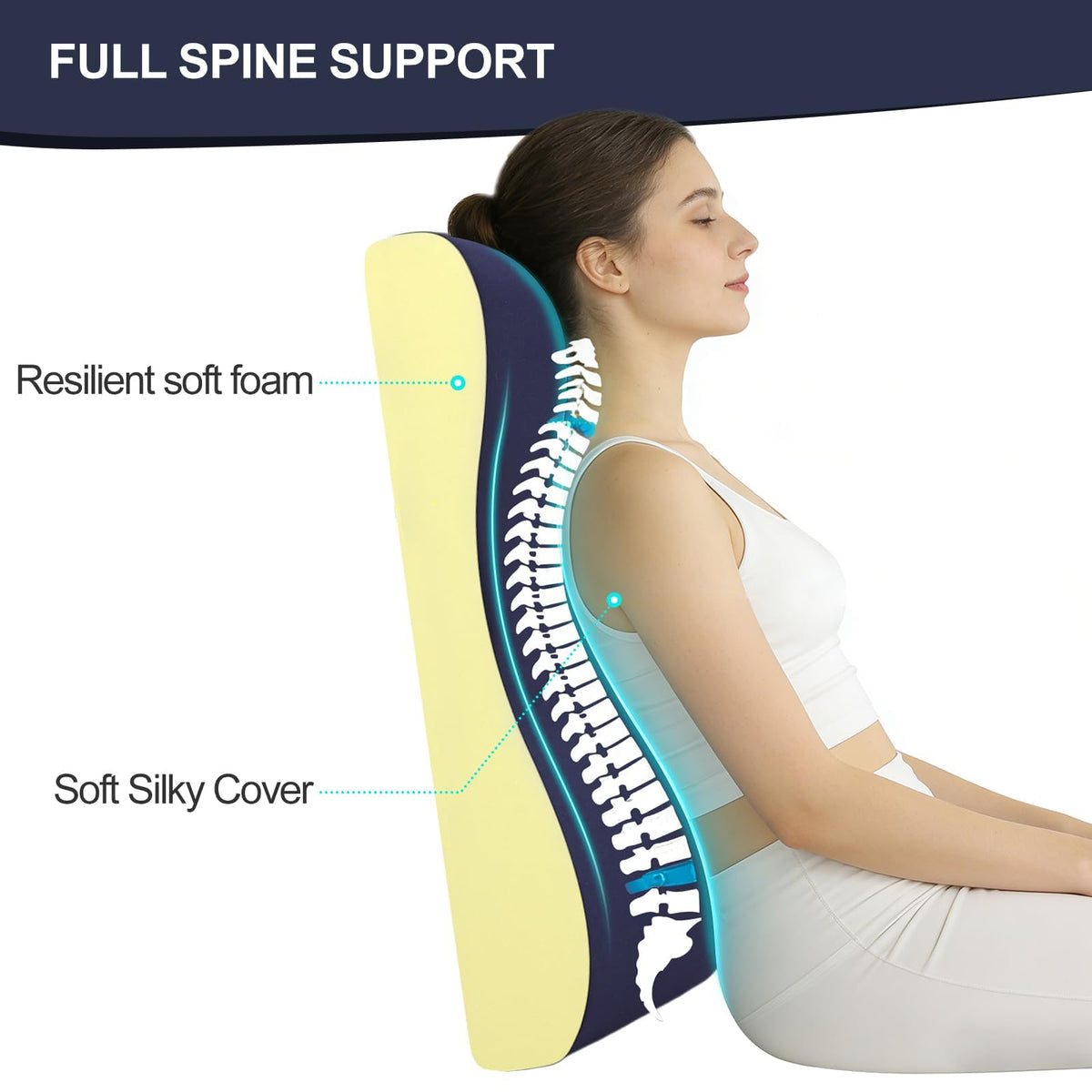 HAVARGO high-back recliner cushion supports posture during extended TV sessions.