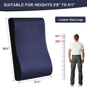 HAVARGO lumbar-support curve detail highlights targeted back comfort