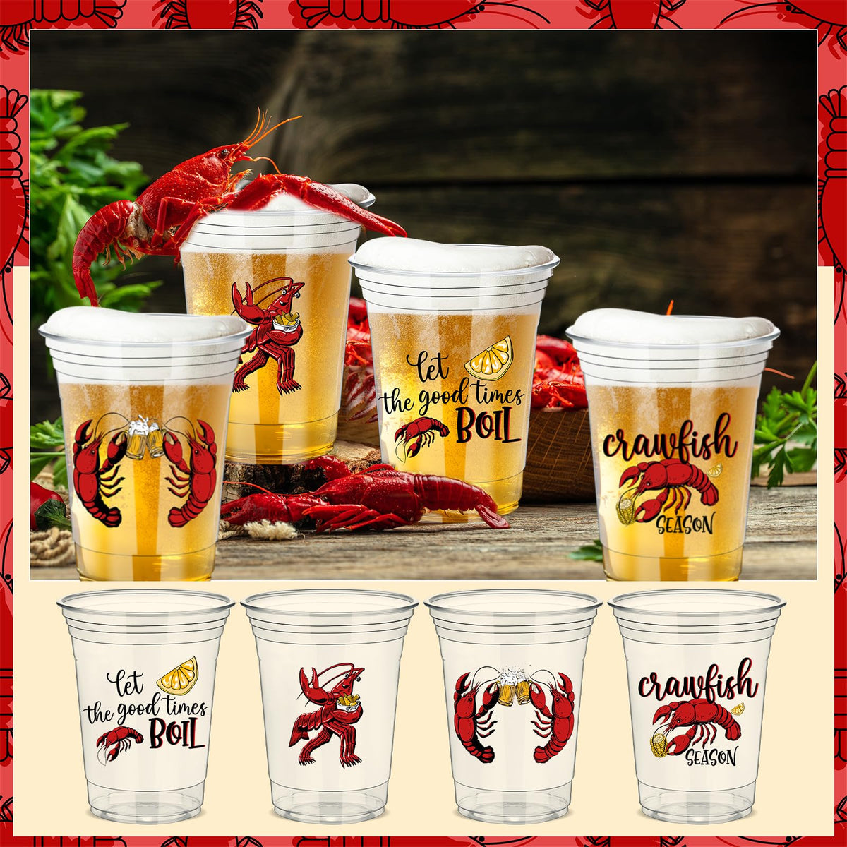 Havawish clear plastic tumblers—multipurpose use for summer outdoor parties.