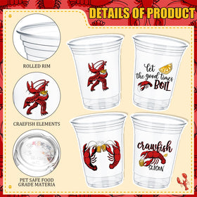 Havawish crawfish cups four-styles design—festive party decor and gifts.