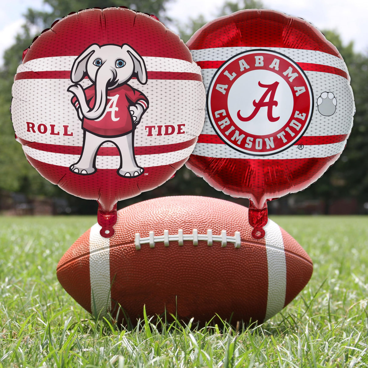 Havercamp double-sided print balloons showcase vivid Alabama graphics.