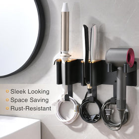 HAVICATO flat iron slot keeps styling tools neatly organized.