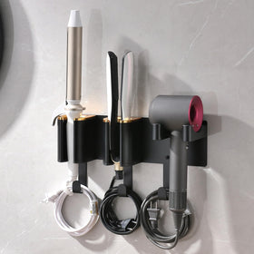 HAVICATO hair tool organizer wall mount front view showing compact 3-in-1 design for easy access.
