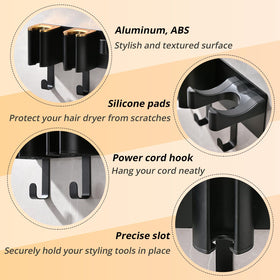 HAVICATO wall-mount side view highlighting tool slots and clean cord management.