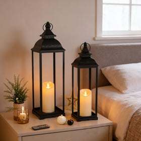 HAVITI lantern hollow-top design enhances light distribution.