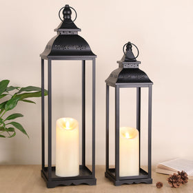 HAVITI large lantern 22-inch no-glass silhouette elevates porch ambiance.