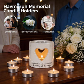 Havmorph warm glow memorial display enhances quiet reflection in any room.