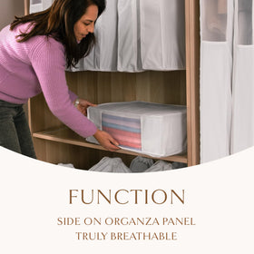 Hayden Hill organic cotton sweater storage keeps garments organized and protected