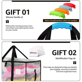 Hayoulabo six-pack clear totes organize items at a glance