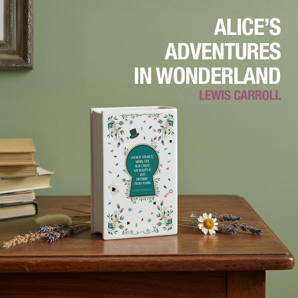 Hazel & Harold's Alice's Adventures vase arrives in a gift box, ready for gifting.