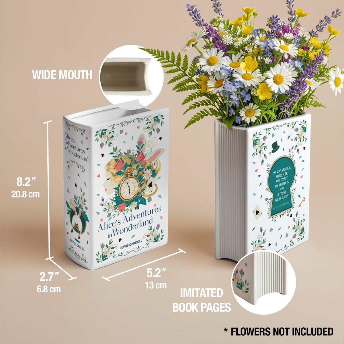 Hazel & Harold's Alice's Adventures vase adds Regency-inspired elegance to spaces.
