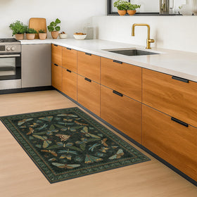 Hazo Haus non-slip back rug provides safety on smooth floors.