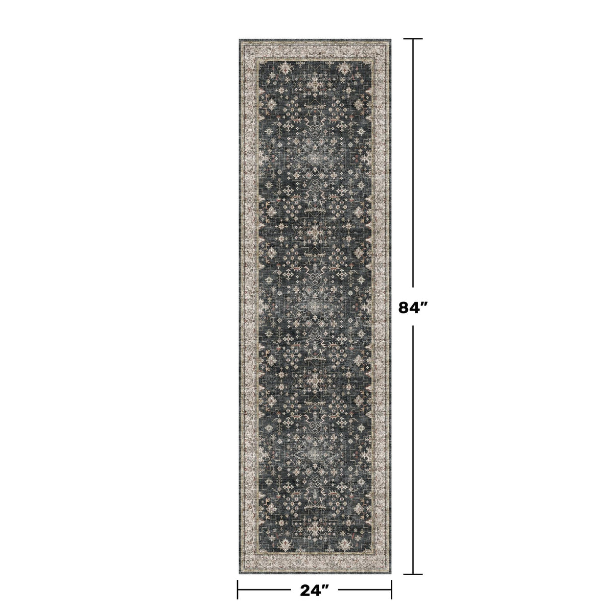 Hazo Haus long runner in kitchen-hallway adds chic boho vintage style