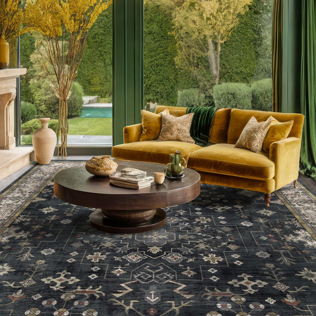 Hazo Haus charcoal beige palette blends with ivory and taupe accents