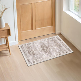 Hazo Haus boho rug doubles as kitchen mat for daily use.