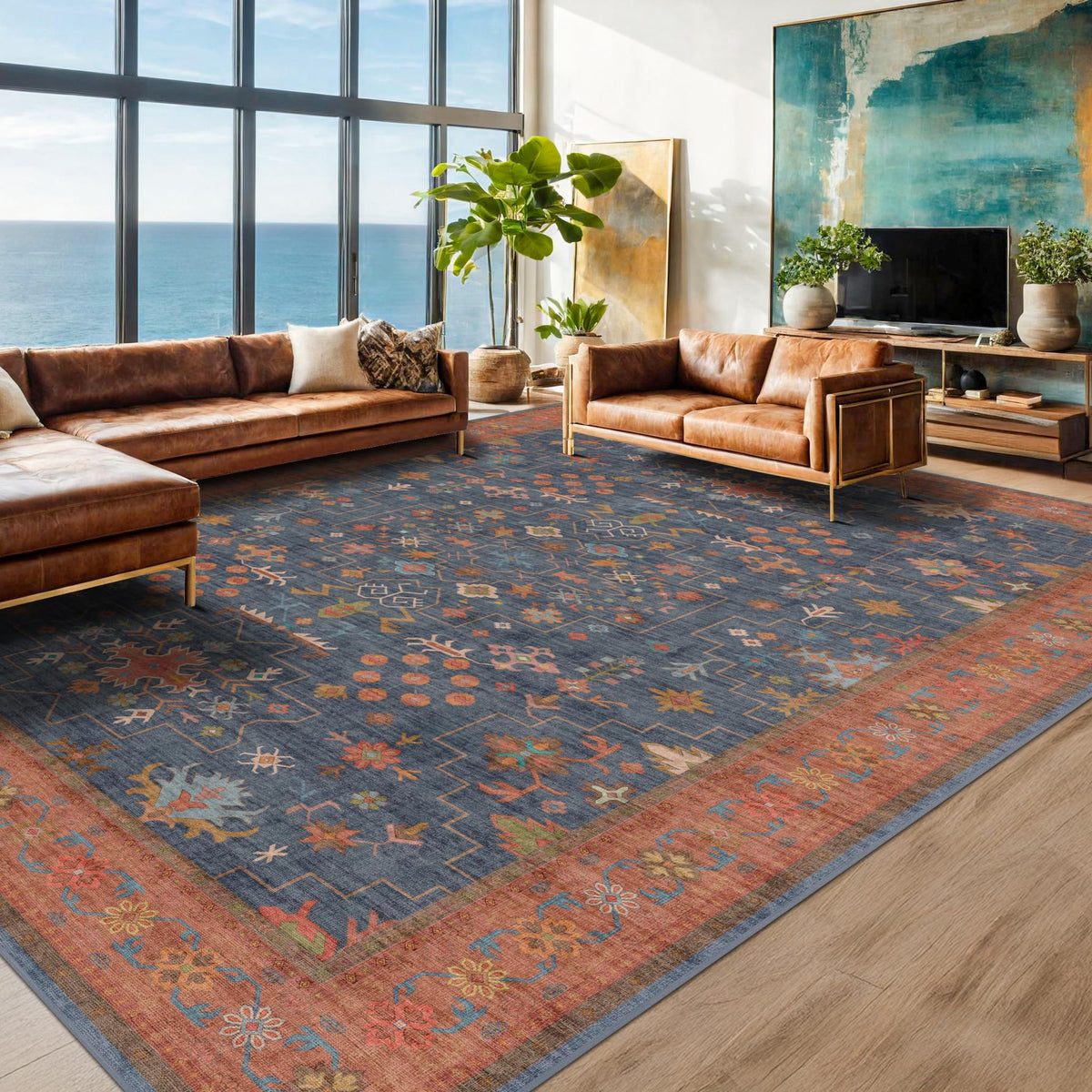Hazo Haus boho decor rug enhances living spaces