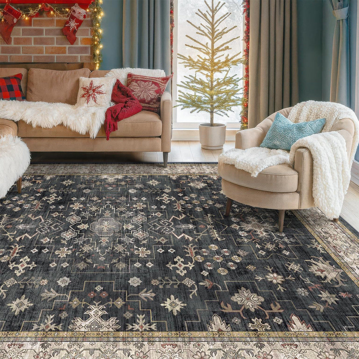 Hazo Haus Boho rug care tips emphasize easy maintenance and flat-fold storage.