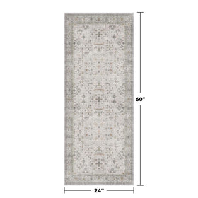 Non-slip backing helps secure the rug on smooth floors for safer kitchens and bathrooms.