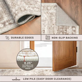Hazo Haus Boho runner in hallway setting with subtle neutral tones