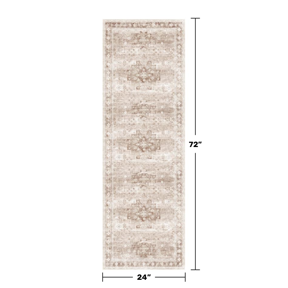 Hazo Haus long runner back with non-slip backing on tile or wood floors