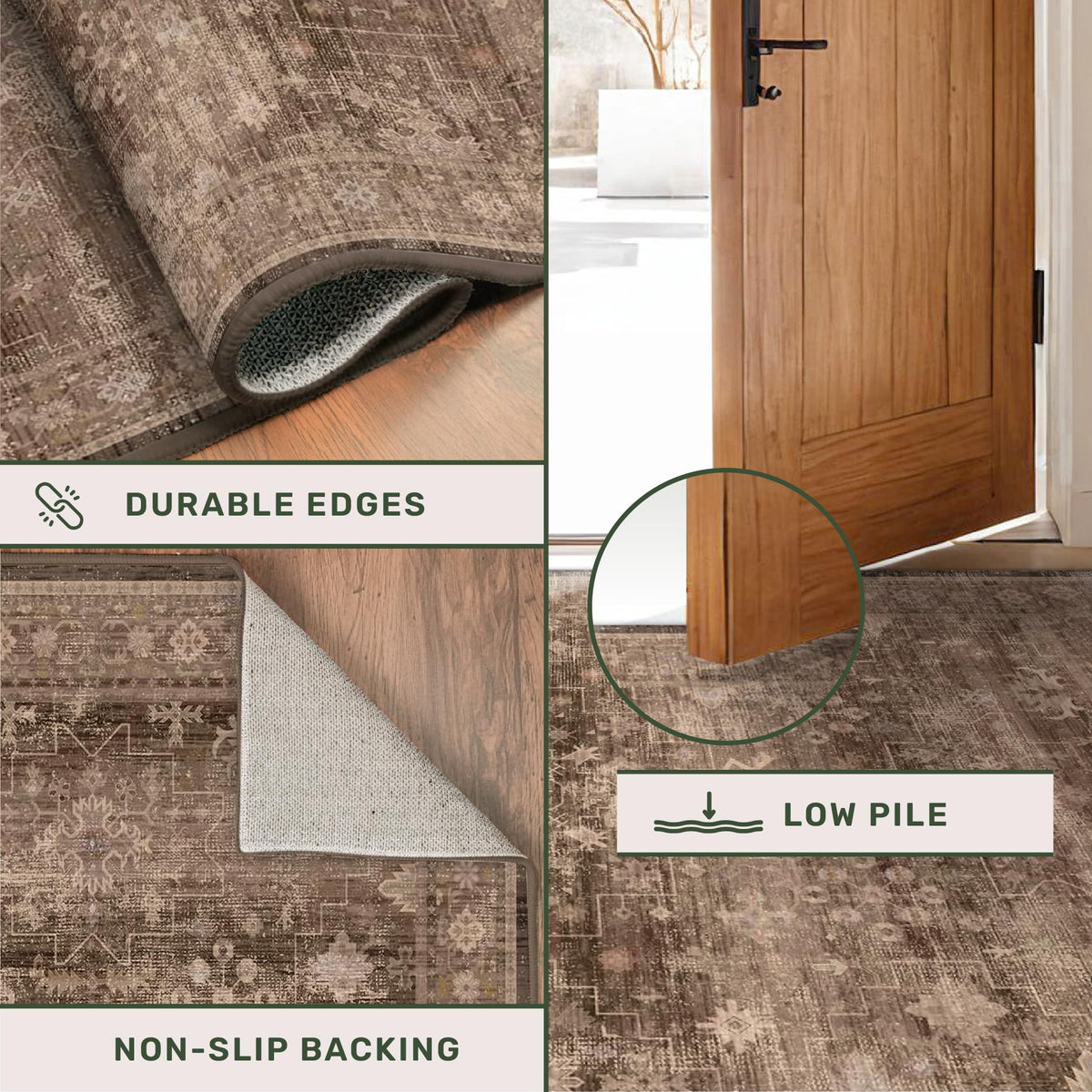 Boho pattern adds vintage charm to living rooms and entryways