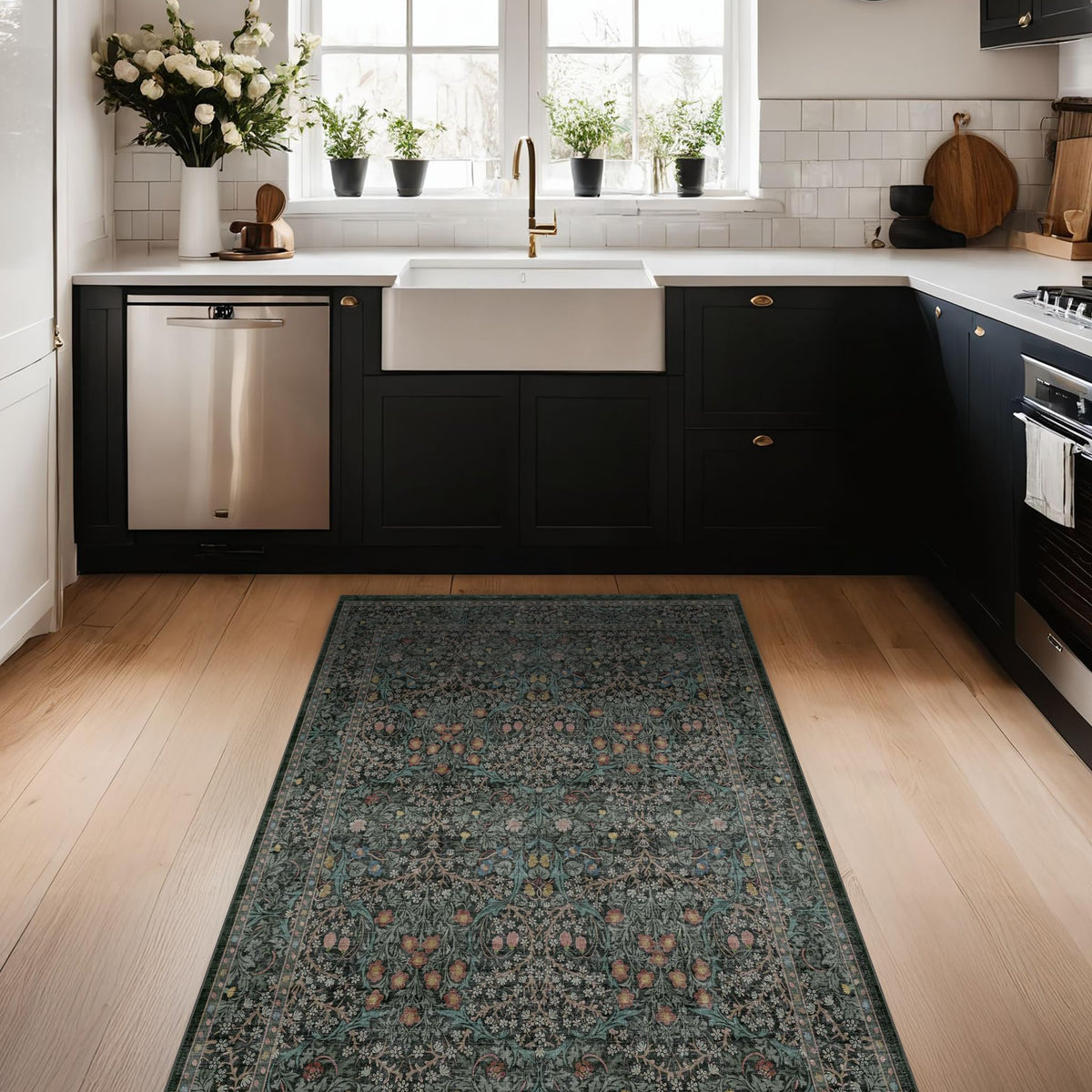 Hazo Haus rug demonstrating pet-friendly fibers suitable for families