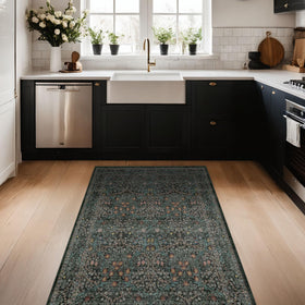 Hazo Haus rug demonstrating pet-friendly fibers suitable for families