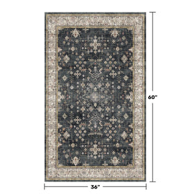 Hazo Haus distressed pattern in ashen multi adds boho charm.