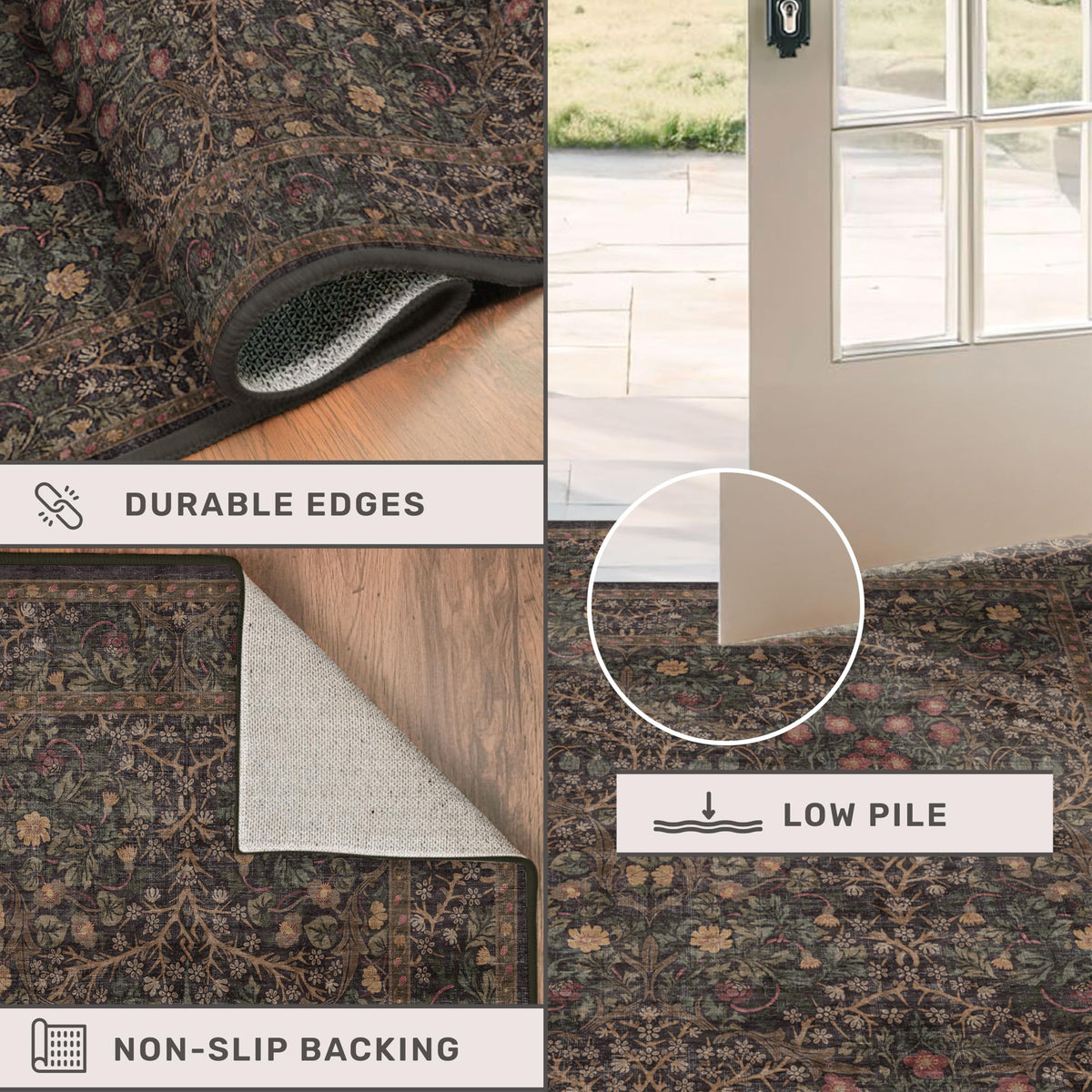 Hazo Haus Durable Entry Mat supports daily use in entryways, kitchens, and hallways