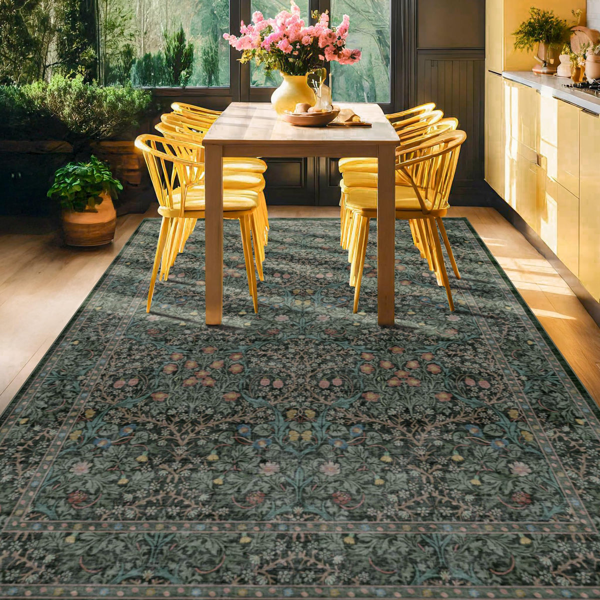 Hazo Haus durable everyday-use rug stands up to daily life.