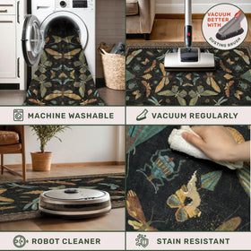 Hazo Haus vintage-inspired insect art rug for eclectic interiors