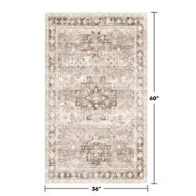Hazo Haus entryway rug with non-slip backing stays in place