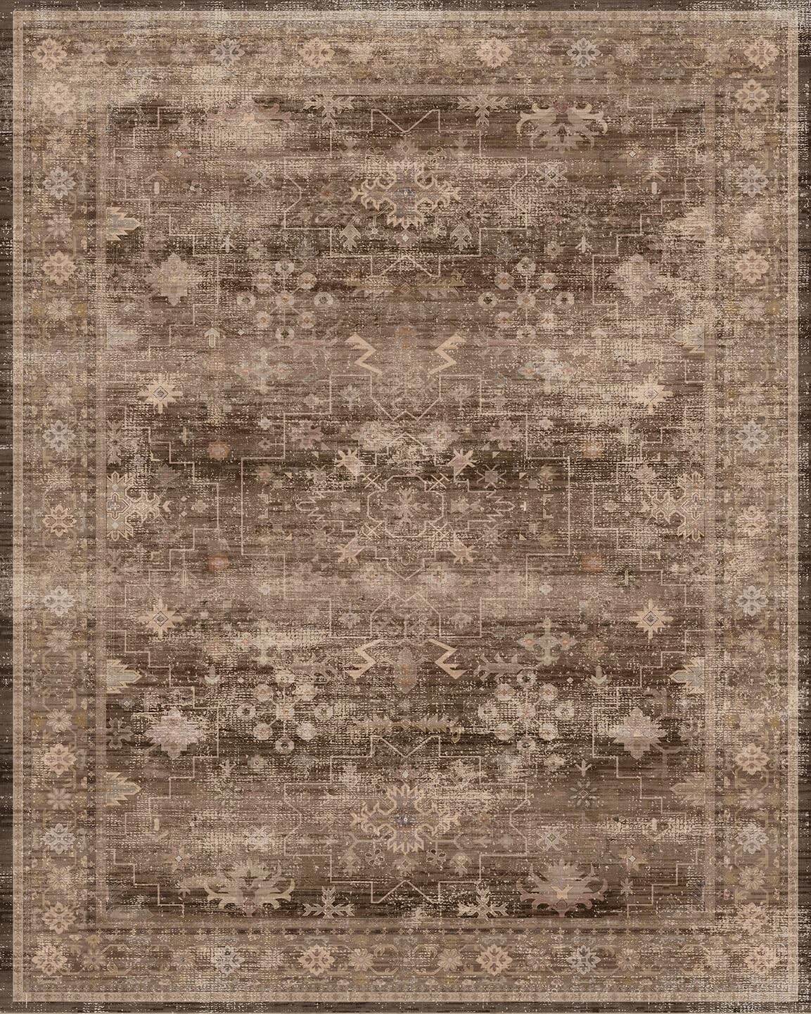 Hazo Haus vintage distressed rug adds timeless charm to any room