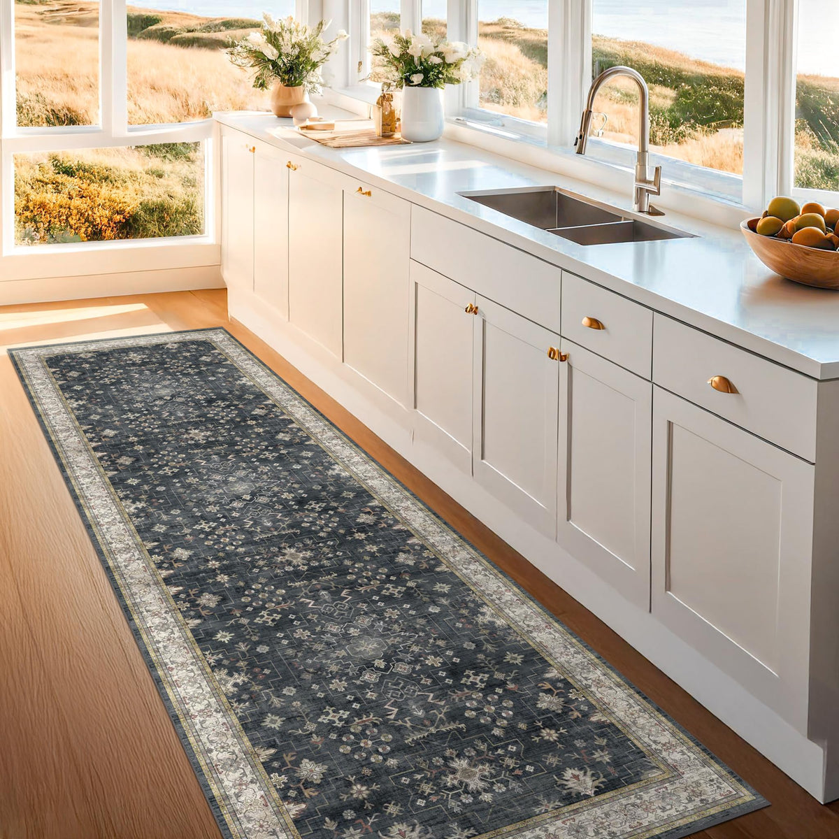 Hazo Haus hallway setup demonstrates versatile design blending modern and boho styles