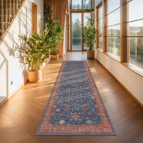 Hazo Haus low-pile rug resists pet hair and stains for busy homes.